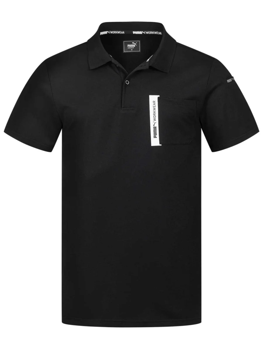 Puma Workwear Advanced Poloshirt in Schwarz